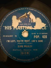 Elvis Presley 78rpm I'M LEFT