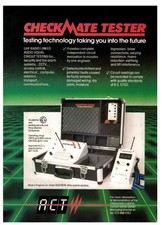 ACT Checkmate Radio Linked Test Meter 80's Communications Tech. CB Aerial Radio