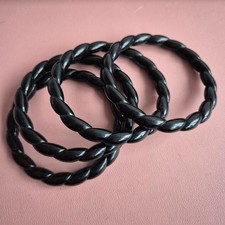 80s Black stacker bangles