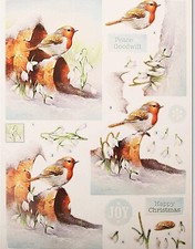 Die Cut 3D Decoupage A4 Sheet Sport Floral Christmas Card Making 33 Options