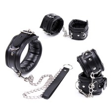 BDSM PU Leather Handcuffs