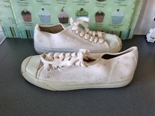 VINTAGE OFF WHITE MILLÈ JACK PURCELL CONVERSE POSTURE FOUNDATION SIZE UK 8