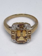 Solid Gold Dress Ring UK Size