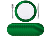 100Pcs Round Green Placemats