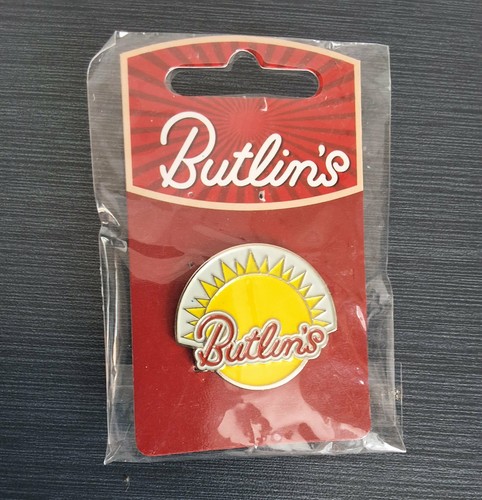 Butlins sun sunshine pin badge - butlins,