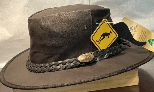 Kangaroo leather hat jacaru - leather,
