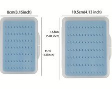 NEW SLIMLINE CLEAR LID POCKET FLYBOX WITH SLOTTED FOAM-CHOICE OF BOX SIZE