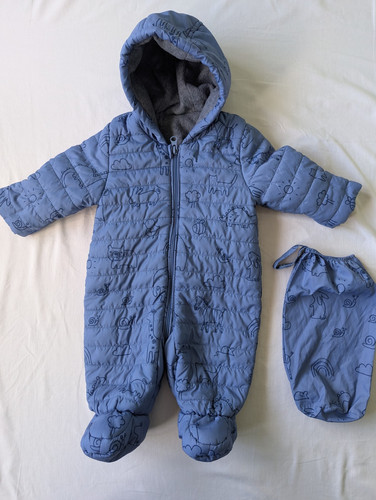 George baby blue quilted - blue,