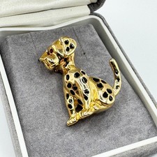 Vintage Gold Tone Dalmation