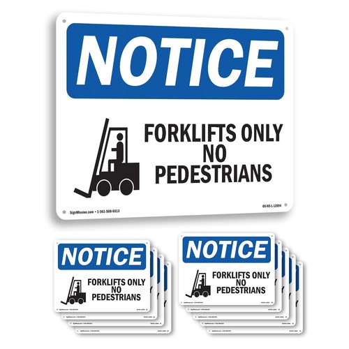 Forklifts only pedestrians - only,