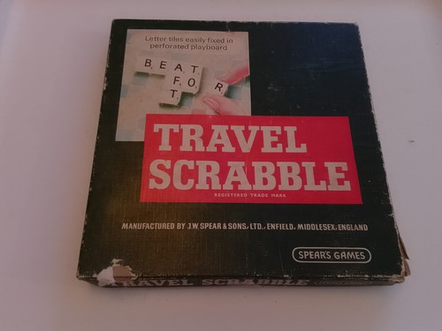 Vintage travel scrabble - vintage,
