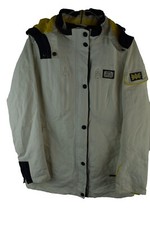 Crew Clothing GBR Womans White Anorak Jacket Hooded Sailing Watersports SIze 10