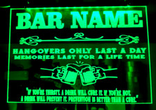 Mancave Light up bar sign