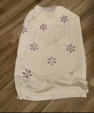 Next Modern purple and cream  Floral Curtains