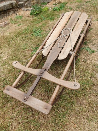 Antique vintage american sled - vintage,