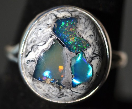 Matrix multicolor fire opal - matrix,