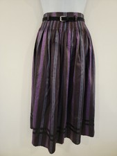 Vintage Skirt Midi Striped