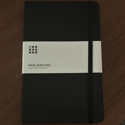 Moleskine black plain notebook - moleskine,