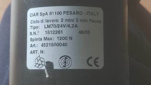 Pesaro 24v actuator - pesaro,
