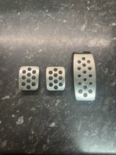 Vauxhall Corsa D Pedal Covers Accelerator Brake Clutch Pedal Chrome 06-14 FHK7