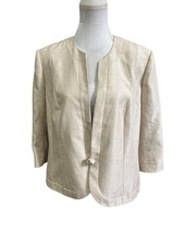 JACQUES VERT Beige Cashew Range Jacket Only  SiZe 20 Bnwot