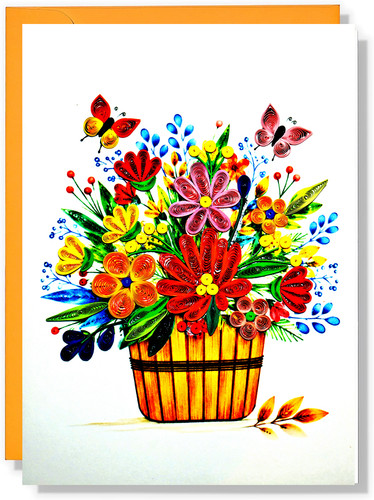 Quilling greeting card - quilling,