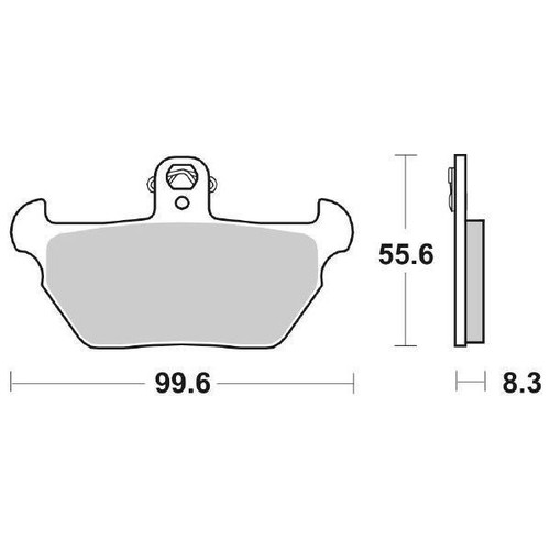Set brake pads sbs 644hs - set,