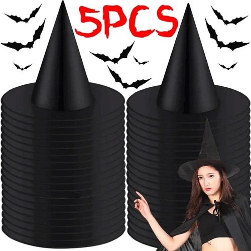 37cm black witch hat - witch,