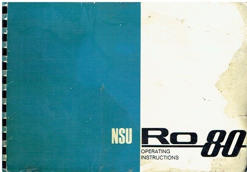 Nsu ro80 saloon - saloon, original