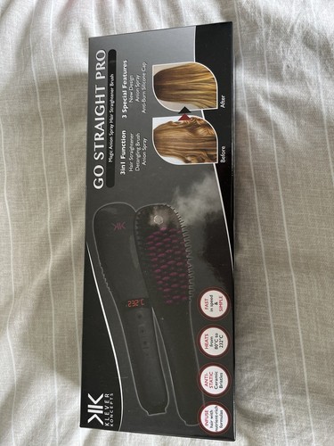 Hair straightening brush - hair,