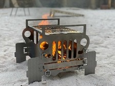 Jeep Fire Pit BBQ Grill