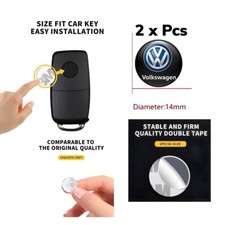 2x Car Keys Replacement Epoxy Sticker Logo