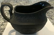 Rare Black Basalt Cream Jug -c1810 The Famous Leeds Pottery
