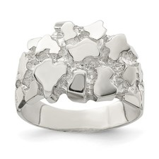 Sterling Silver Men's Nugget