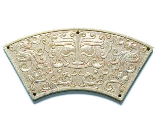 Chinese jade russet carved - jade,