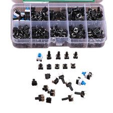 180pcs Micro Momentary Tact Switch Kit Tactile Push Button Switch Assortment