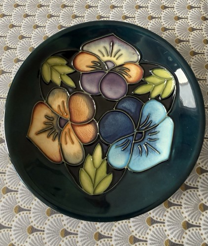 Moorcroft triple pansies - moorcroft,