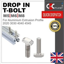 T Bolt M5 M6 M8 Drop In T bolts Aluminium Extrusion Profile 2020 3030 4040 4545
