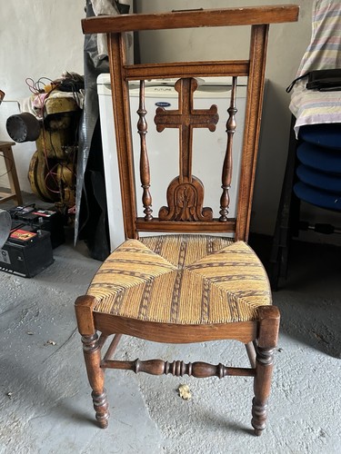 French vintage prie dieu - french,