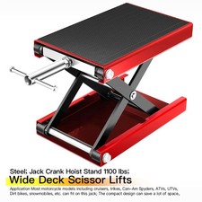 500KG Motorbike Motorcycle Table Bench Workshop Scissor Lift Jack Stand Paddock