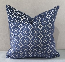 William Yeoward for Designers Guild Brocatello Indigo Cushion Cover 45x45 cm 