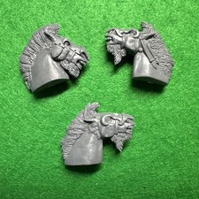 Games Workshop Warhammer Bretonnian Pegasus Knights x3 Horse Steed Heads Bit 🟢