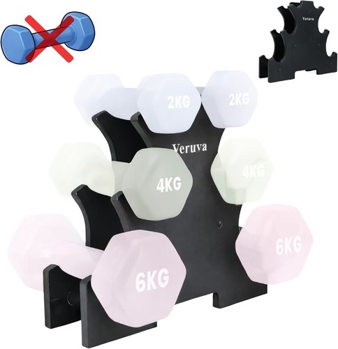 Tier dumbbell rack with - 3,