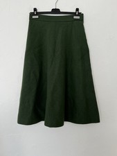 Bamford Women’s Green Wool A Line Mini Skirt Size M Good Condition