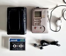 SONY TCD-D100 World's Small DAT Walkman Player/Recorder, Remote, cover, DAT tape