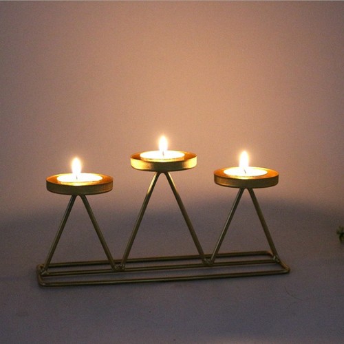 Gold arm candelabra nordic - 3-arm,