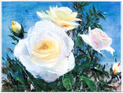 Peter ellenshaw floral signed - peter,