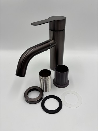 Matte black bathroom faucet - black,