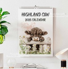 Highland Cows 2  2026 Calendar