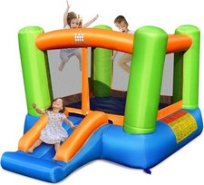 Costway Inflatable Bouncer Castle with Slide 250x197x143cm for 3-10 years